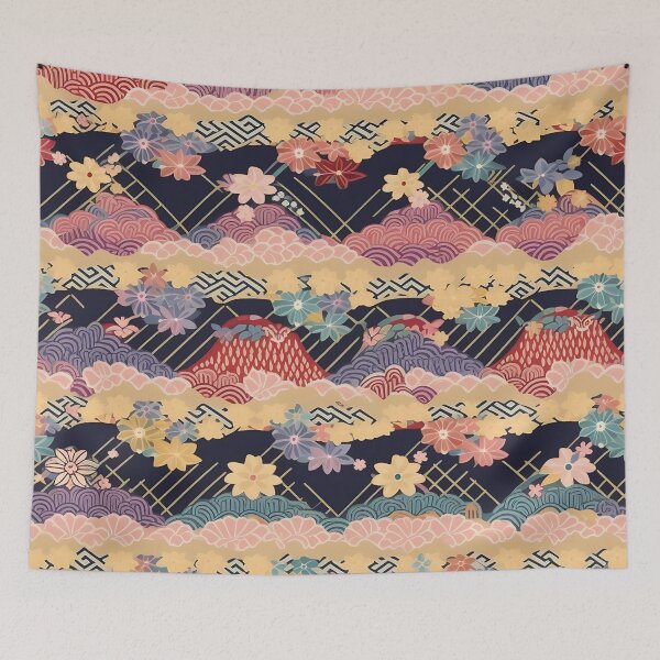 Item preview, Japanese floral pattern I designed and sold by alphadaze.