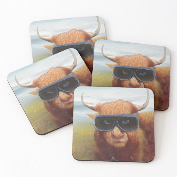 Item preview, Funny Long Haired Cattle Painting designed and sold by Tamas Das.
