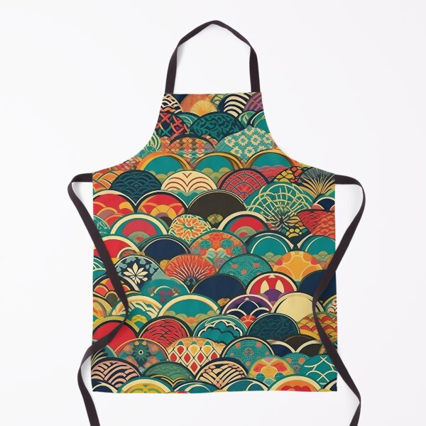Item preview, Japanese floral pattern with fans VII designed and sold by alphadaze.