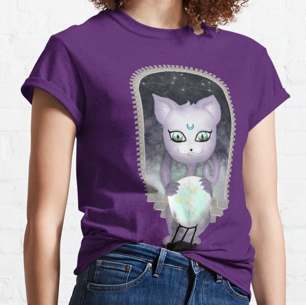 Mystic Miku | Crystal Ball & Zodiac | Dark Purple Classic T-Shirt