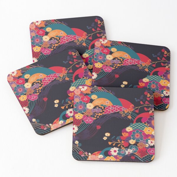 Item preview, Japanese floral pattern III designed and sold by alphadaze.