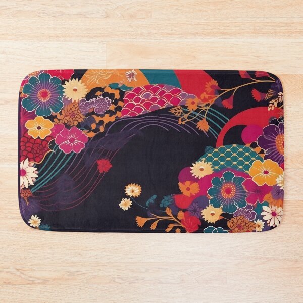 Item preview, Japanese floral pattern III designed and sold by alphadaze.
