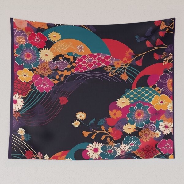 Item preview, Japanese floral pattern III designed and sold by alphadaze.