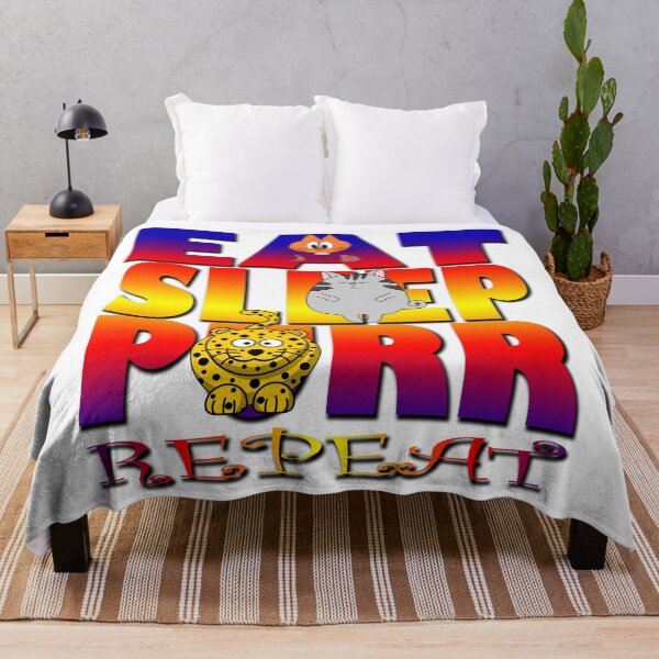 Item preview, eat sleep purr repeat designed and sold by likbatonboot.