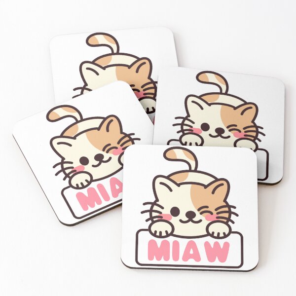 Item preview, Cat miaw,cat miaw love,cute cat lovers designed and sold by Lychee Design.