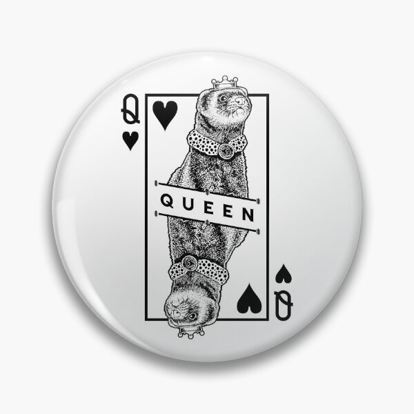 Item preview, Ferret Lover Queen Of Hearts Funny Pet Pop Art designed and sold by GrandeDuc.
