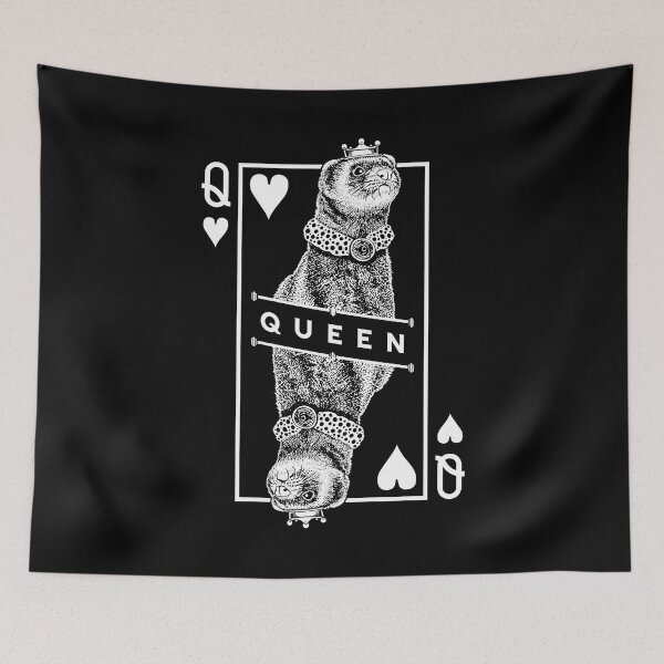 Item preview, Ferret Lover Queen Of Hearts Funny Pet Pop Art designed and sold by GrandeDuc.