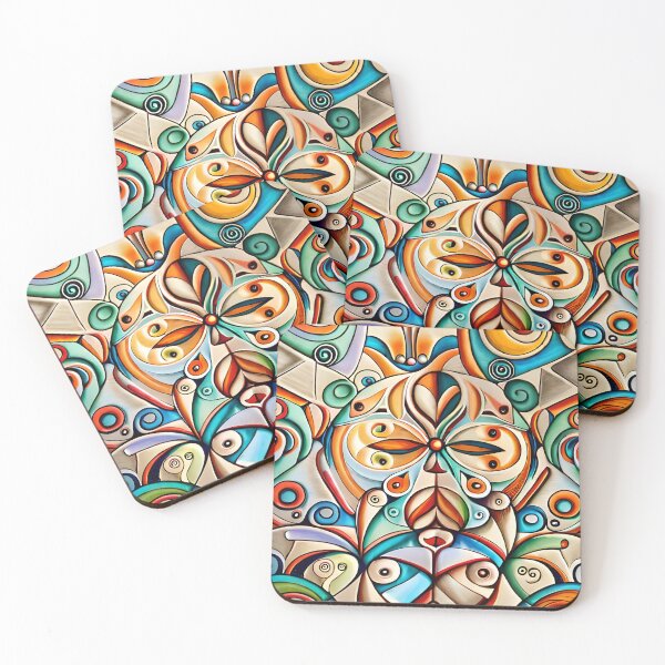 Item preview, A painting of abstract shapes and colors. designed and sold by Hillol Bora.