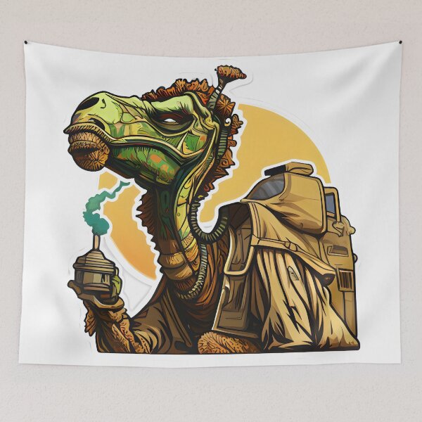 Item preview,   cute camel smoking weed designed and sold by futuresimo04.