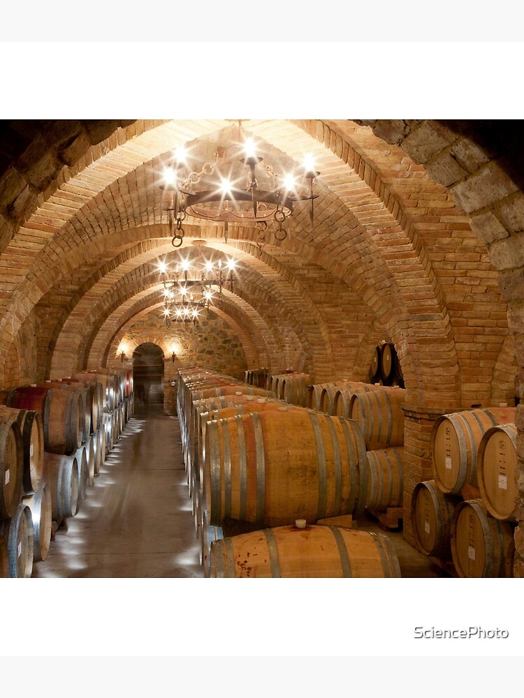 Thumbnail 3 of 3, Backpack, Wine barrels in a winery, California (C021/3159) designed and sold by SciencePhoto.