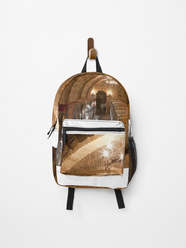 Thumbnail 1 of 3, Backpack, Wine barrels in a winery, California (C021/3159) designed and sold by SciencePhoto.