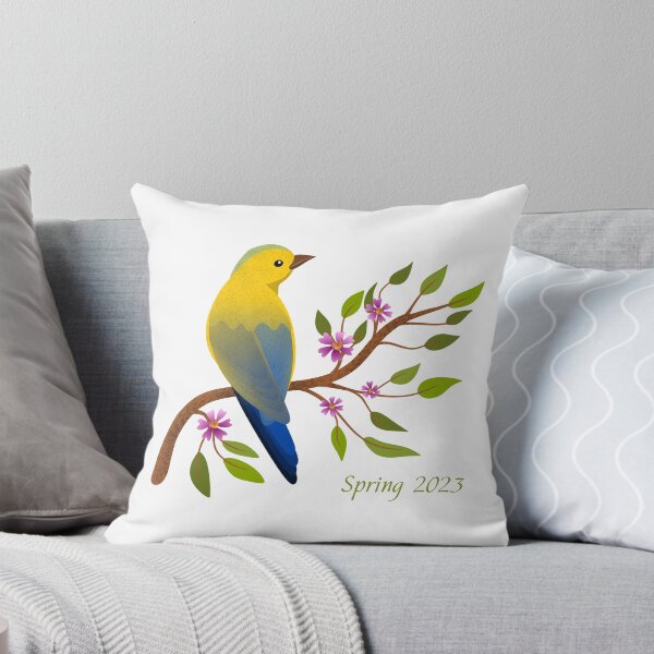 Aperçu de l'œuvre Conception élégante de printemps d'oiseau floral créée et vendue par EngineerCreates.