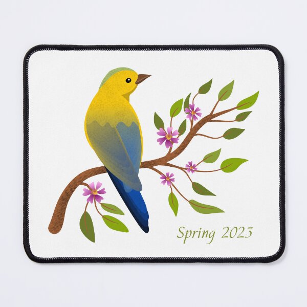 Aperçu de l'œuvre Conception élégante de printemps d'oiseau floral créée et vendue par EngineerCreates.