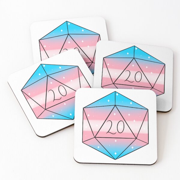 Item preview, trans d20 with stars designed and sold by Little Crows Trinkets.
