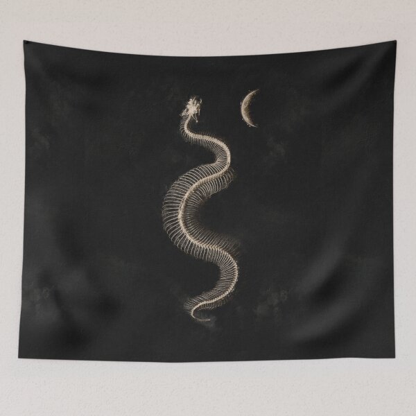 Item preview, Skeleton Snake Oil Painting designed and sold by frydasdesigns.