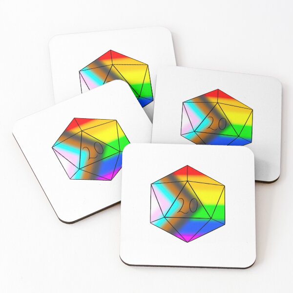 Item preview, pride d20 designed and sold by Little Crows Trinkets.