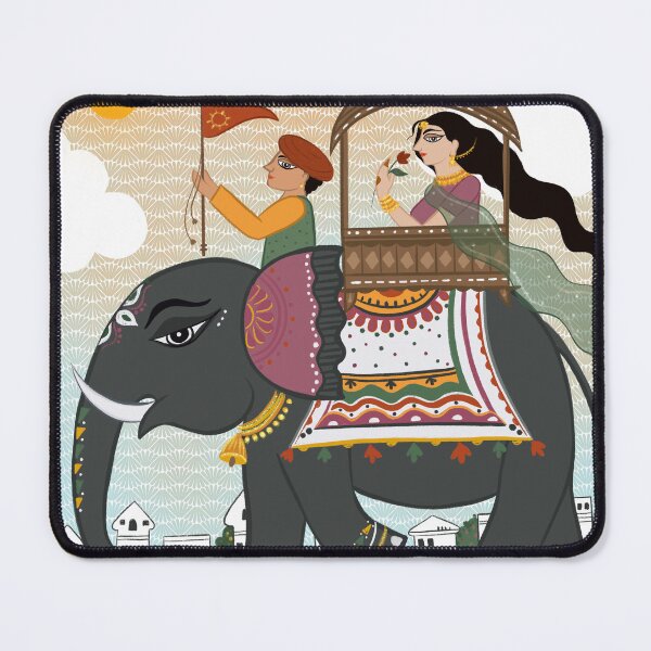 Item preview, Princess on Elephant designed and sold by Soma Chakraborty Debnath.