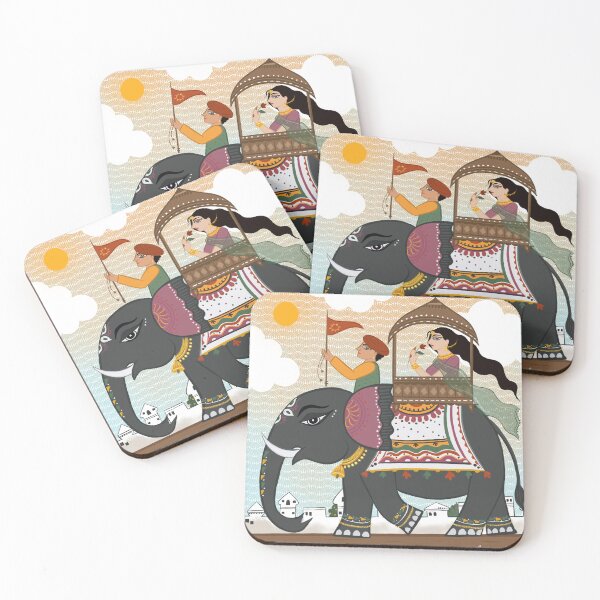 Item preview, Princess on Elephant designed and sold by Soma Chakraborty Debnath.