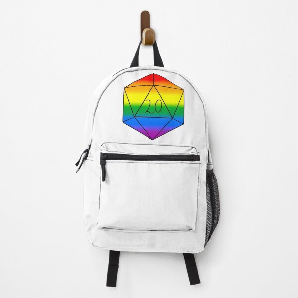 Item preview, pride d20 designed and sold by Little Crows Trinkets.