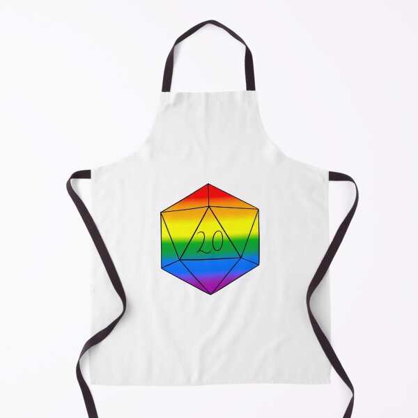 Item preview, pride d20 designed and sold by Little Crows Trinkets.
