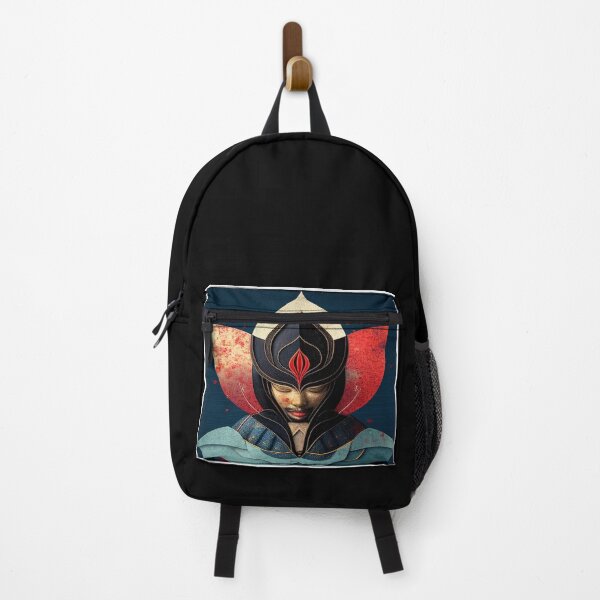Item preview, Beautiful Japanes Samurai Warrior Portrait #03, Japandi Art, Modern Ukiyo-e, Stylish Colorful Art designed and sold by WhitePagoda.