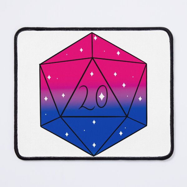Item preview, bi d20 with stars designed and sold by Little Crows Trinkets.