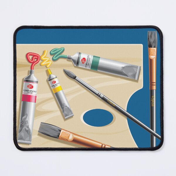 Item preview, A high quality artwork of paint brushes and tubes designed and sold by drsaver.
