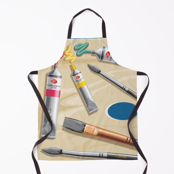 Item preview, A high quality artwork of paint brushes and tubes designed and sold by drsaver.