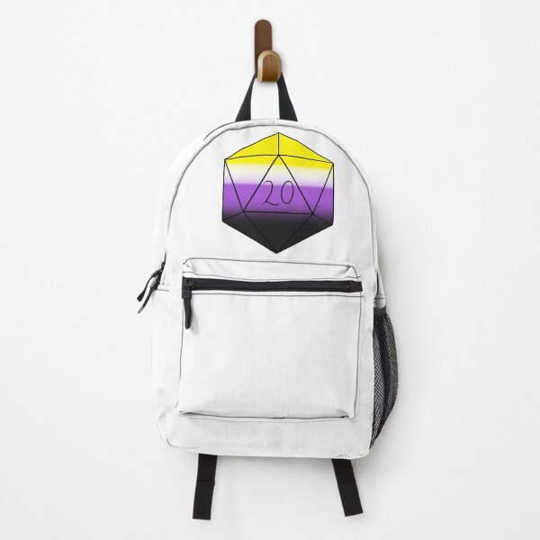 Item preview, nonbinary d20  designed and sold by Little Crows Trinkets.