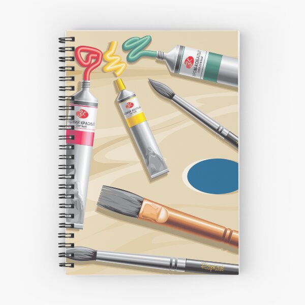 Item preview, A high quality artwork of paint brushes and tubes designed and sold by drsaver.