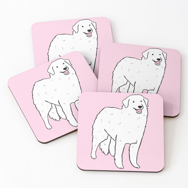 Item preview, Kuvasz cute dog illustration  designed and sold by Yarafantasyart.