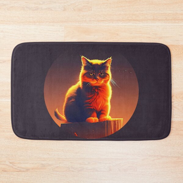 Item preview, Stunning Cat Posing on a Log designed and sold by Cuteosaur.
