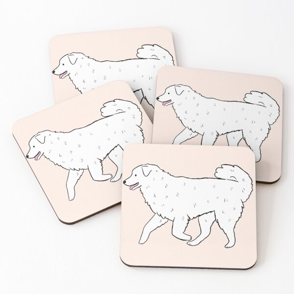 Item preview, Kuvasz cute dog illustration  designed and sold by Yarafantasyart.