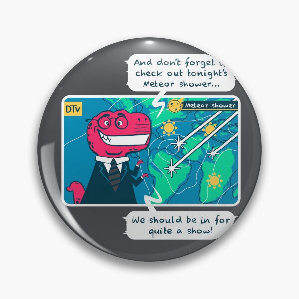 Item preview, T-Rex weather forecast meteor shower  designed and sold by RickThompsonArt.