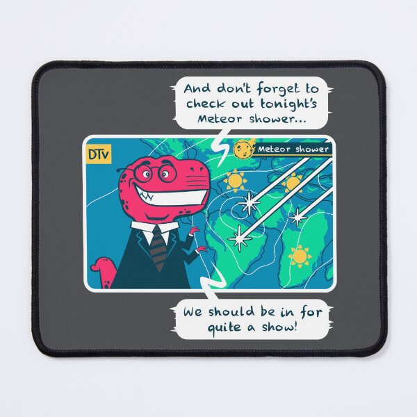 Item preview, T-Rex weather forecast meteor shower  designed and sold by RickThompsonArt.