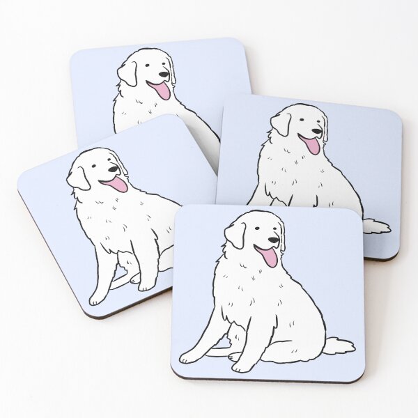 Item preview, Kuvasz cute dog illustration  designed and sold by Yarafantasyart.