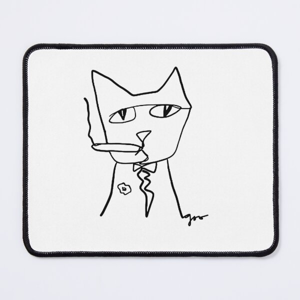 Item preview, Smoking Cat Art designed and sold by Greta-Goo.