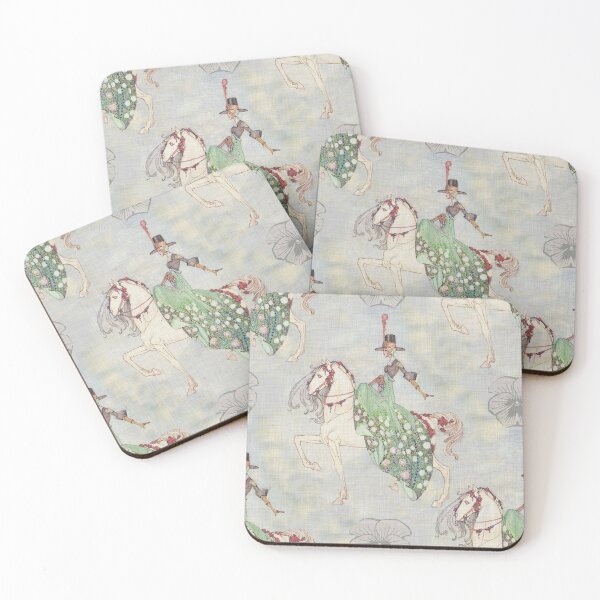 Item preview, Banbury cross white horse vintage pattern design designed and sold by Vintage Designs +.