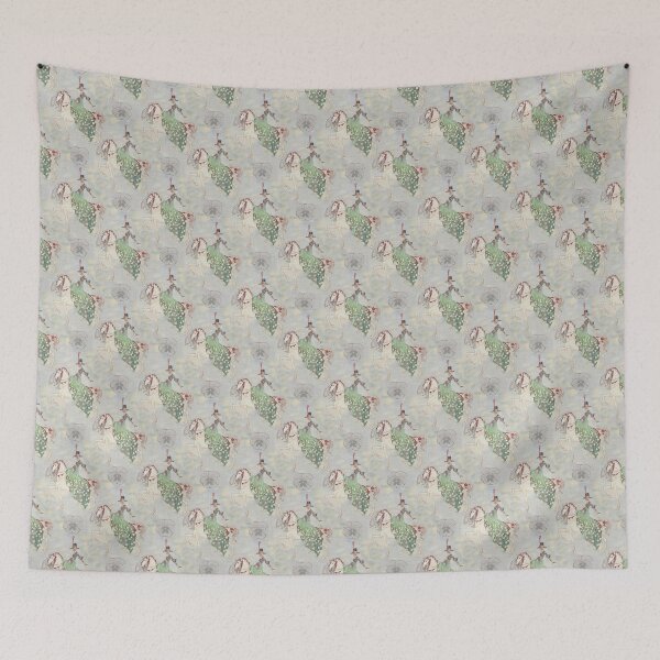 Artikelvorschau, Banbury cross white horse vintage pattern design entworfen und verkauft von Vintage Designs +.