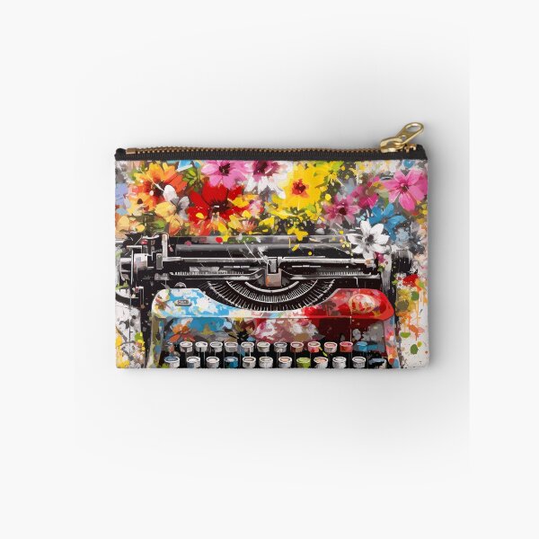 Item preview, Vintage Typewriter with Flowers Abstraction designed and sold by TheHellSong.