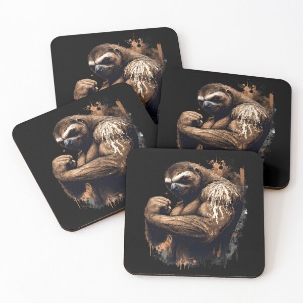 Item preview, muscular sloth bodybuilder designed and sold by DerSenat.