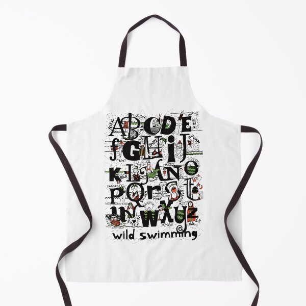 Item preview, Funny wild swimming alphabet designed and sold by krisevansart.