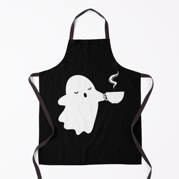 Item preview, Cute Ghost with Coffee Mug - Cozy and Spooky Design designed and sold by GorinART.
