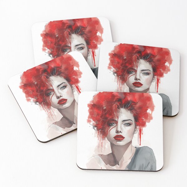 Item preview, Red  Haired Woman Portrait designed and sold by Shanina Conway.