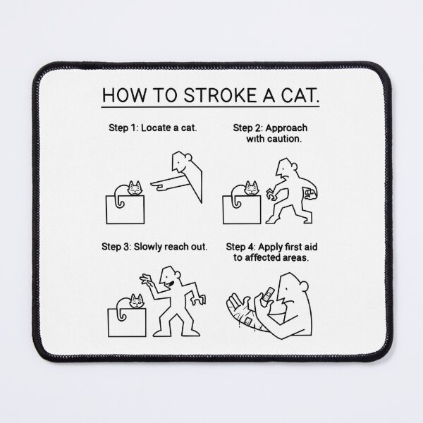 Item preview, How to stroke a cat designed and sold by RickThompsonArt.