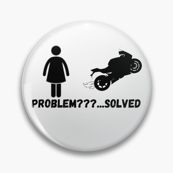 Item preview, Problem? Solved! Motorcycle sticker design for riders designed and sold by YammsDesign.