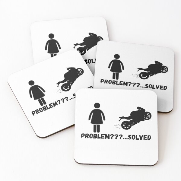 Item preview, Problem? Solved! Motorcycle sticker design for riders designed and sold by YammsDesign.