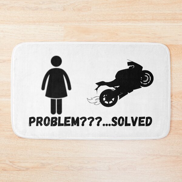 Item preview, Problem? Solved! Motorcycle sticker design for riders designed and sold by YammsDesign.