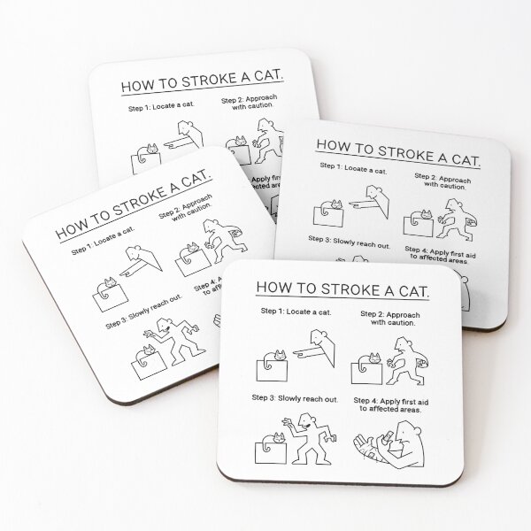 Item preview, How to stroke a cat designed and sold by RickThompsonArt.