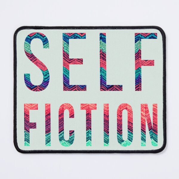 Item preview, "SELF FICTION" saying, colorful font, lettering designed and sold by Time4Space.
